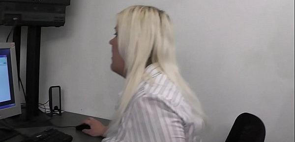  Boss fucks busty office blonde after titjob